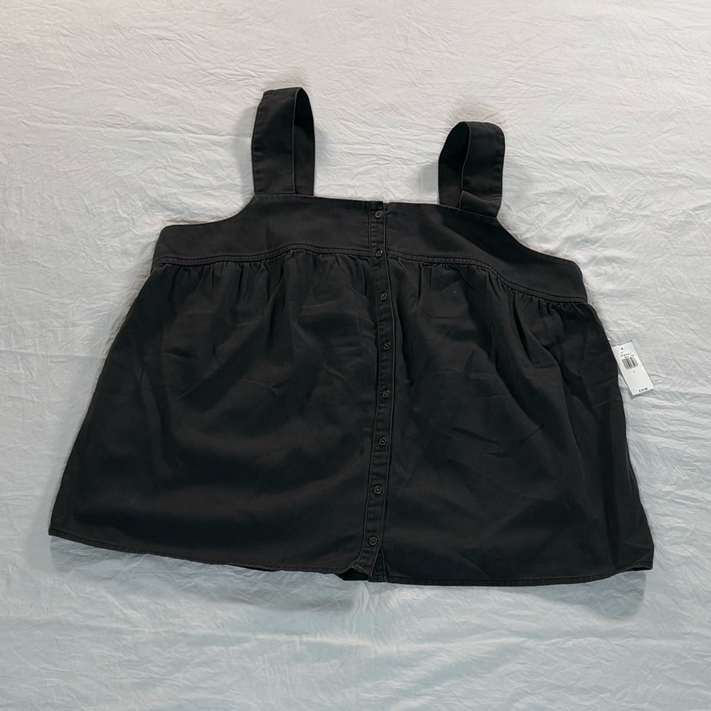 Old Navy Grey Smocked Top.